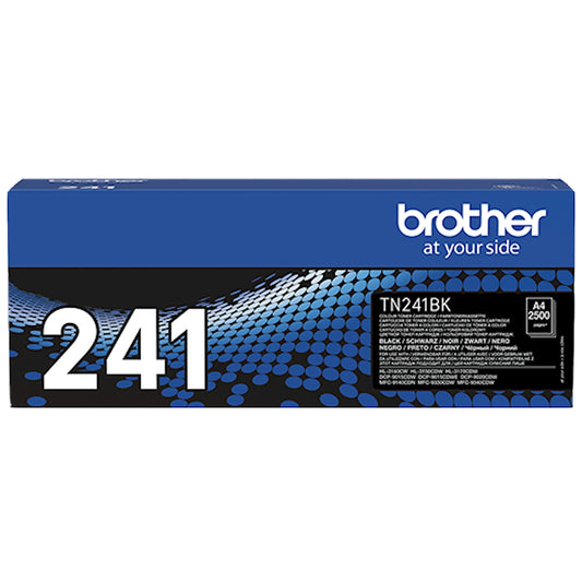 Toner Brother TN-241BK   - Originale - Nero da 2.500 pagine per Brother DCP-9015CDW, DCP-9020CDW, HL-3140CW, HL-3150CDW, HL-3170CDW, MFC-9140CDN, MFC-9330CDW, MFC-9340CDW