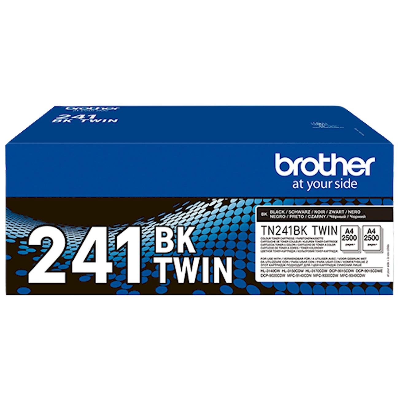 Toner Brother TN-241BKTWIN   - Originale - Nero da 2.500 pagine per Brother HL-3140CW, HL-3150CDW, HL-3170CDW, DCP-9015CDW, DCP-9020CDW, MFC-9140CDN, MFC-9330CDW, MFC-9340CDW