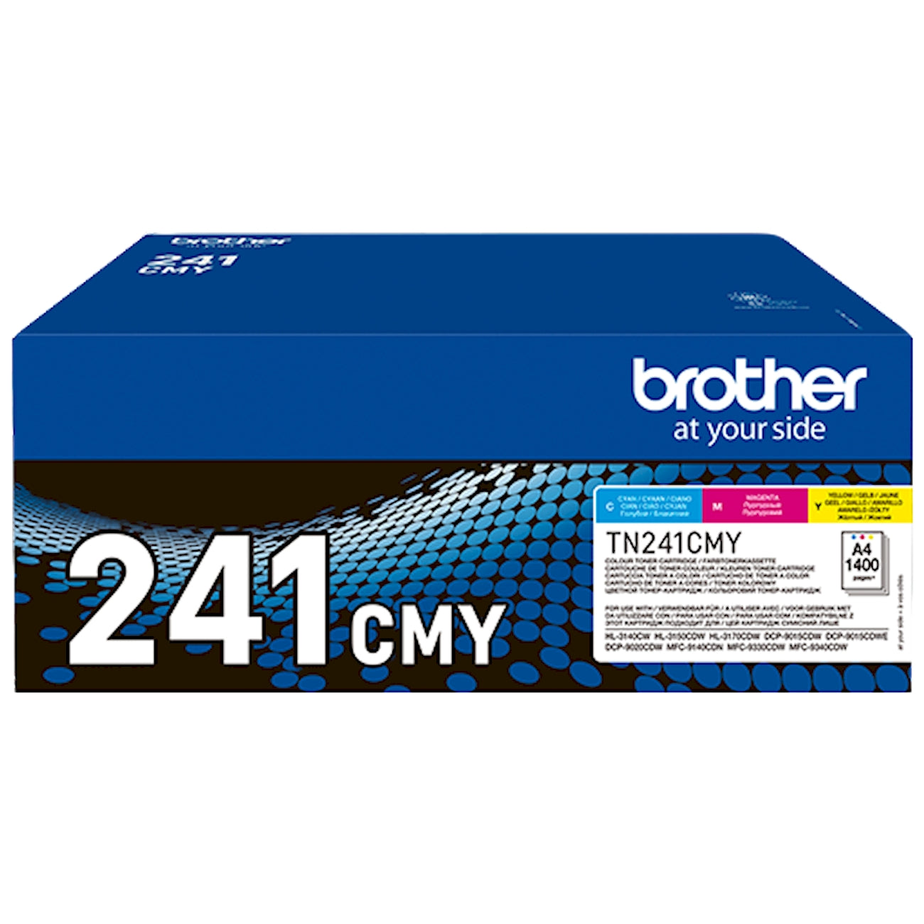 Toner Brother TN-241CMY   - Originale - Tricromia da 4.200 pagine per Brother HL-3140CW, HL-3150CDW, HL-3170CDW, DCP-9020CDW, MFC-9140CDN, MFC-9330CDW, MFC-9340CDW