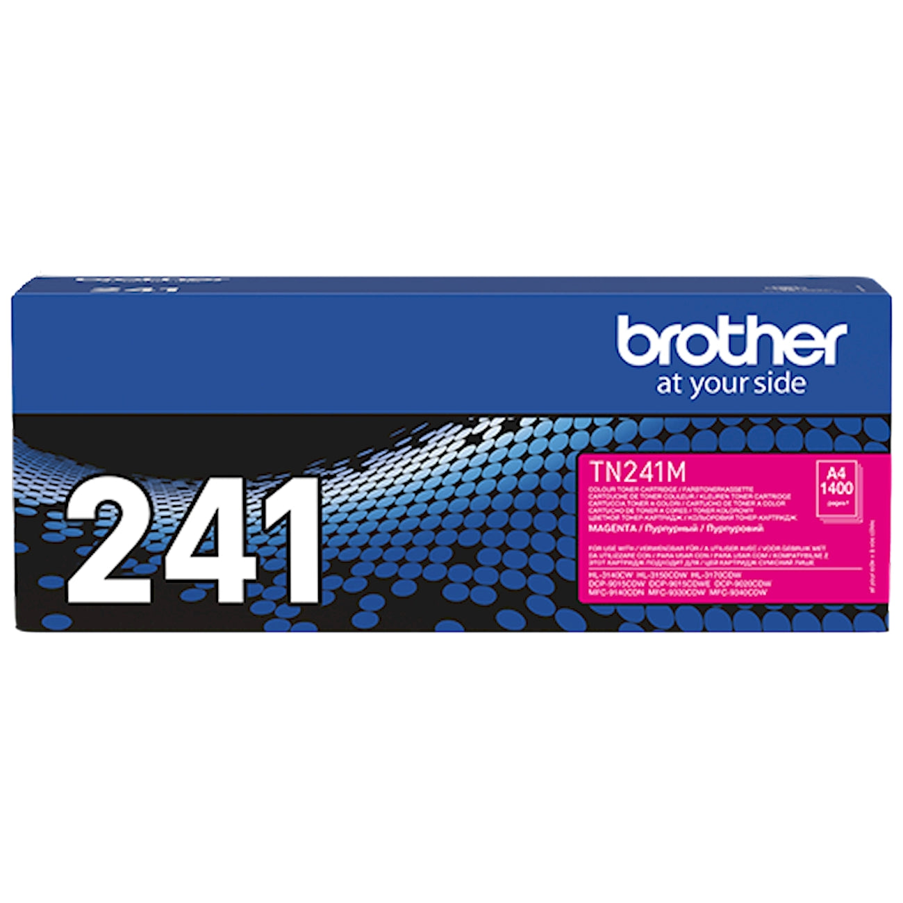 Toner Brother TN-241M   - Originale - Magenta da 1.400 pagine per HL-3140CW, HL-3150CDW, HL-3170CDW, MFC-9140CDN, MFC-9330CDW, MFC-9340CDW, DCP-9015CDW, DCP-9020CDW