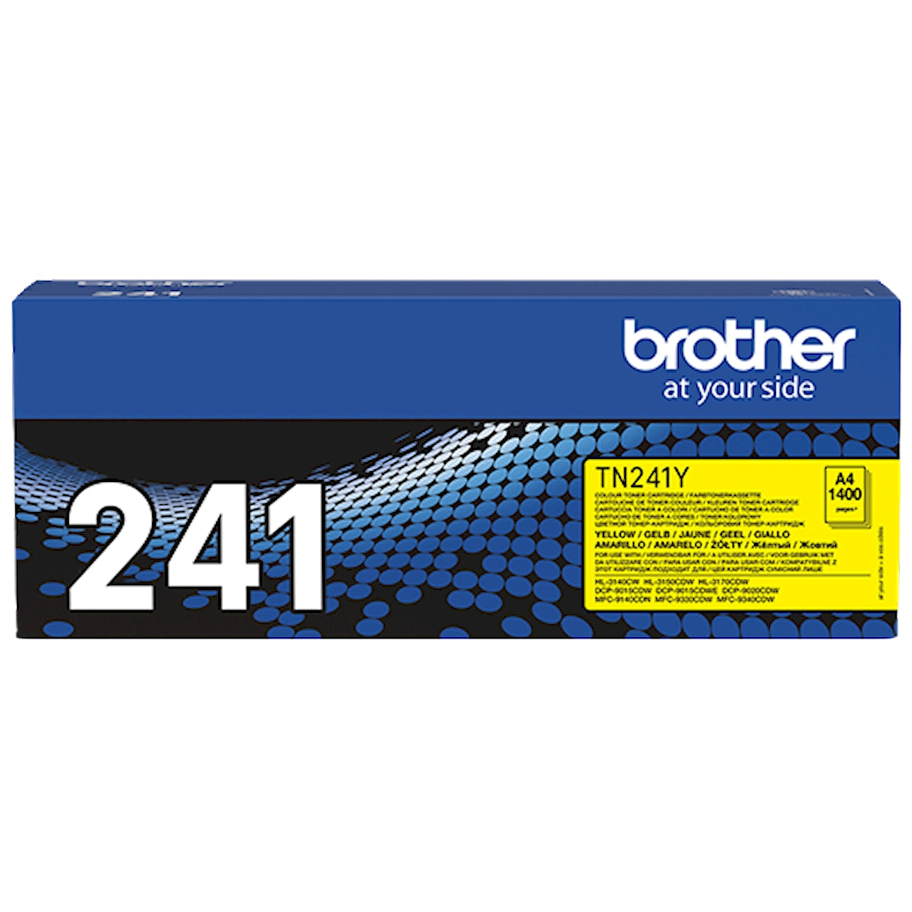 Toner Brother TN-241Y   - Originale - Giallo da 1.400 pagine per Brother DCP-9015CDW, DCP-9020CDW, HL-3140CW, HL-3150CDW, HL-3170CDW, MFC-9140CDN, MFC-9330CDW, MFC-9340CDW
