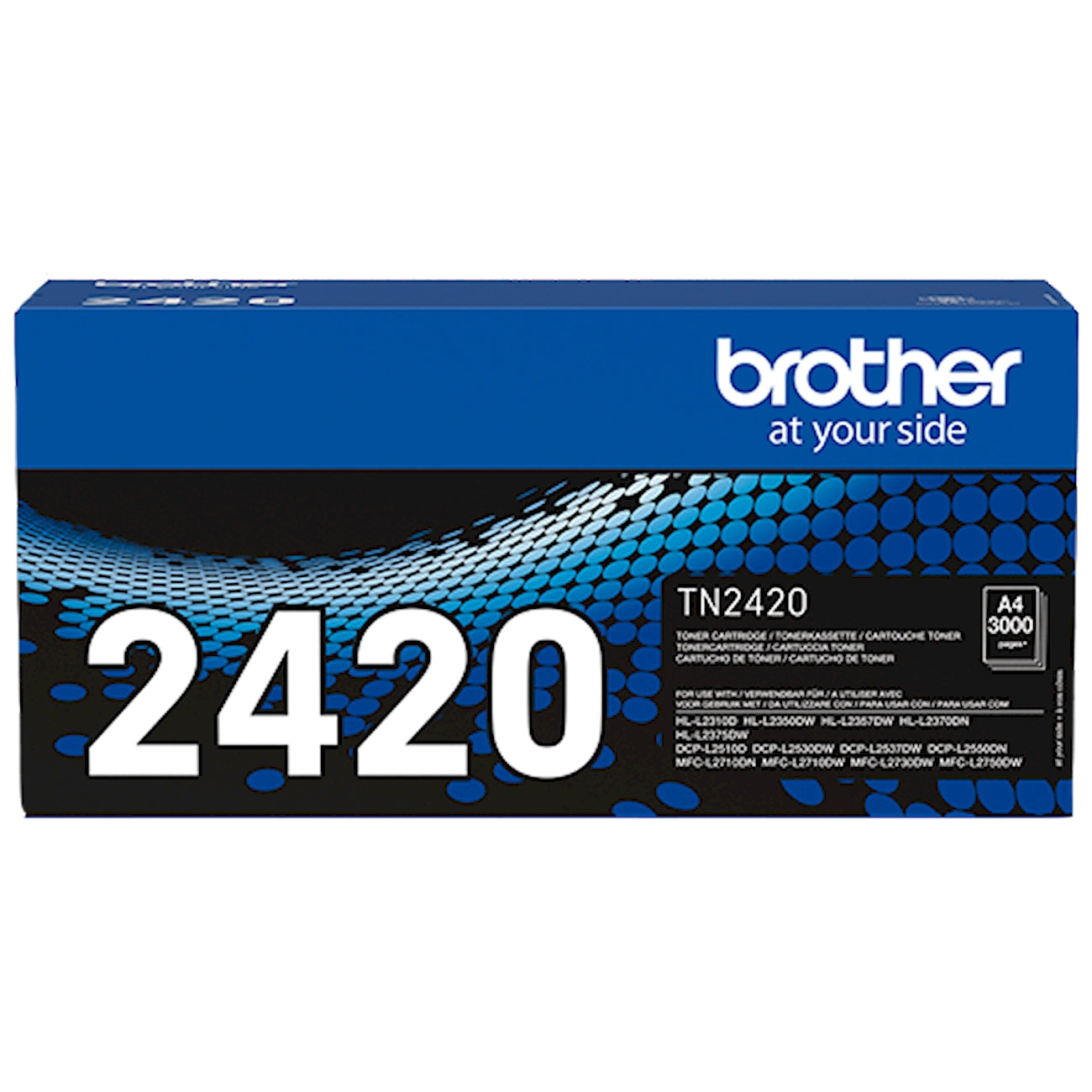 Toner Brother TN-2420   - Originale - Nero da 3.000 pagine per Brother DCP-L2510D, DCP-L2530DW, DCP-L2550DN, HL-L2310D, HL-L2350DW, HL-L2370DN, HL-L2375DW, MFC-L2710DW, MFC-L2710DN