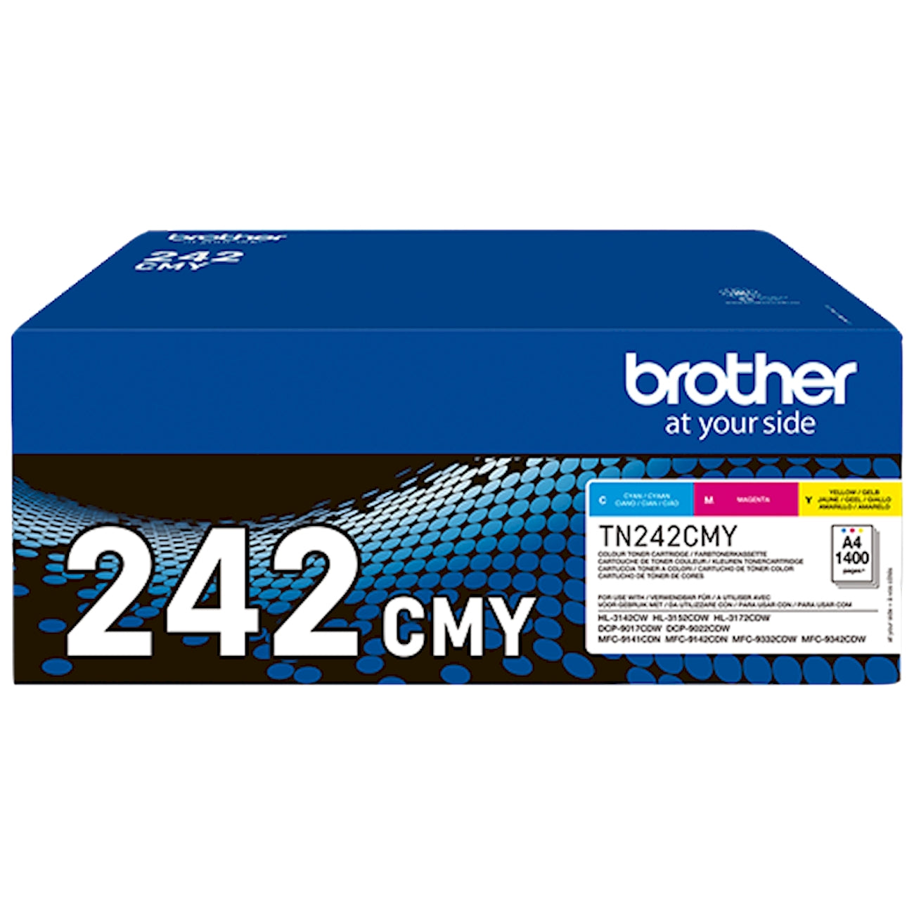 Toner Brother TN-242CMY   - Originale - Tricromia da 4.200 pagine per Brother DCP-9017CDW, DCP-9022CDW, HL-3142CW, HL-3152CDW, HL-3172CDW, MFC-9142CDN