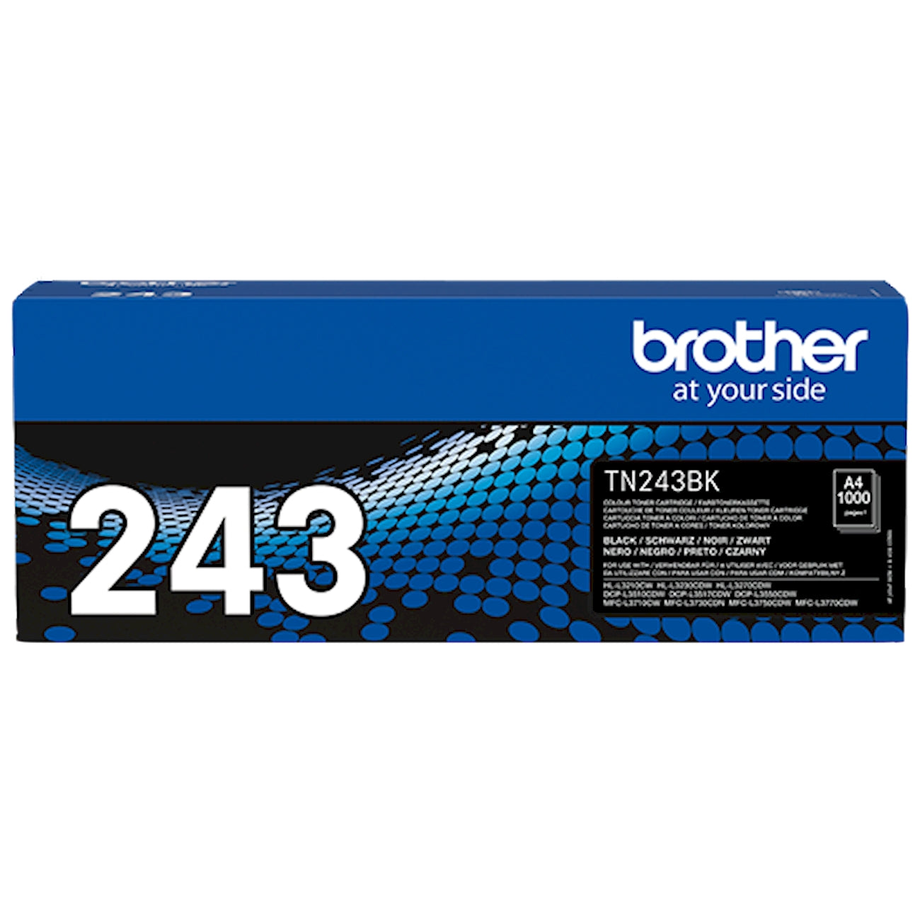 Toner Brother TN-243BK   - Originale - Nero da 1.000 pagine per HL-3142CW, HL-3152CDW, HL-3172CDW, DCP-9017CDW, DCP-9022CDW