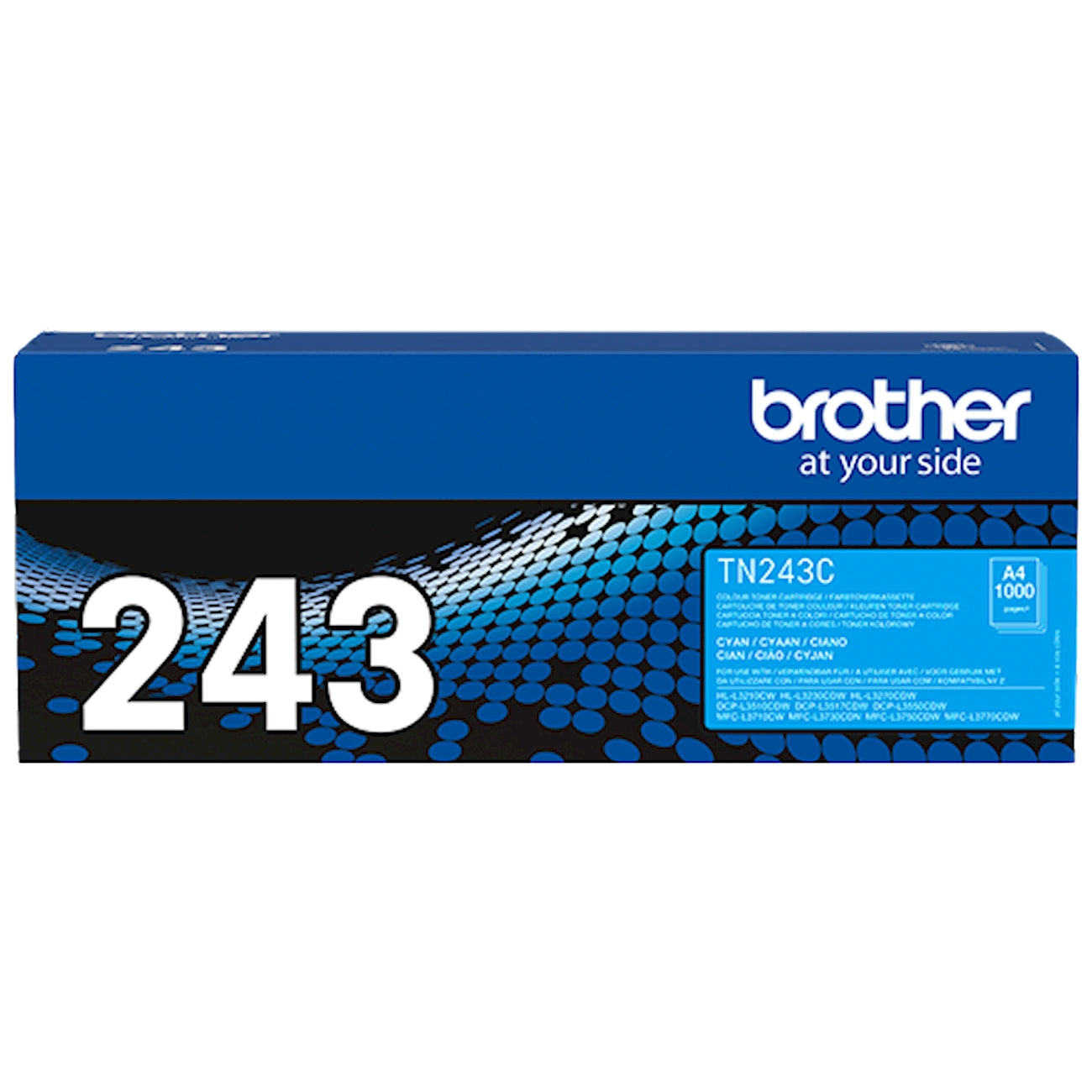Toner Brother TN-243C   - Originale - Ciano da 1.000 pagine per Brother DCP-9017CDW, DCP-9022CDW, HL-3142CW, HL-3152CDW, HL-3172CDW