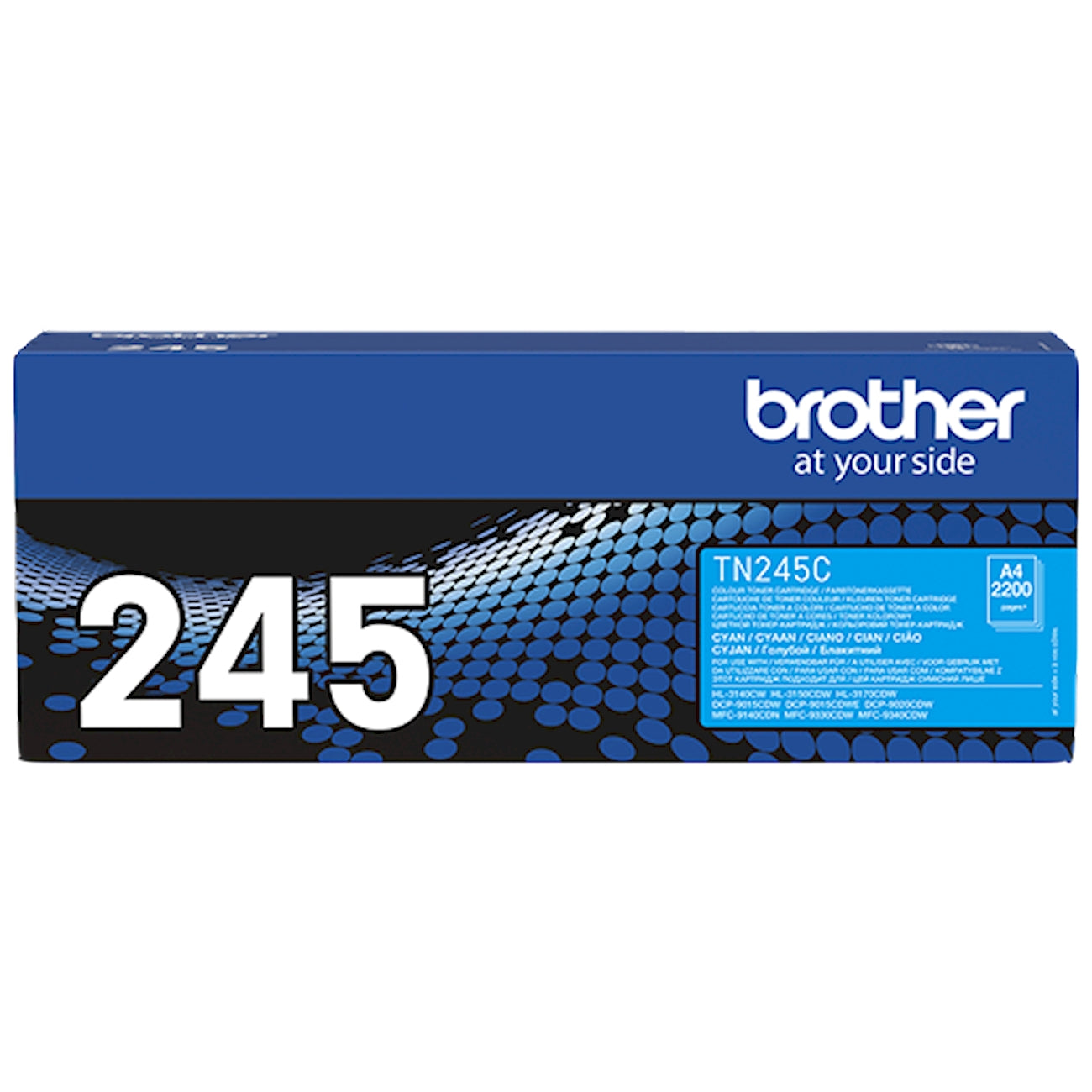 Toner Brother TN-245C   - Originale - Ciano da 2.000 pagine per Brother DCP-9015CDW, DCP-9020CDW, HL-3140CW, HL-3150CDW, HL-3170CDW, MFC-9140CDN, MFC-9330CDW, MFC-9340CDW