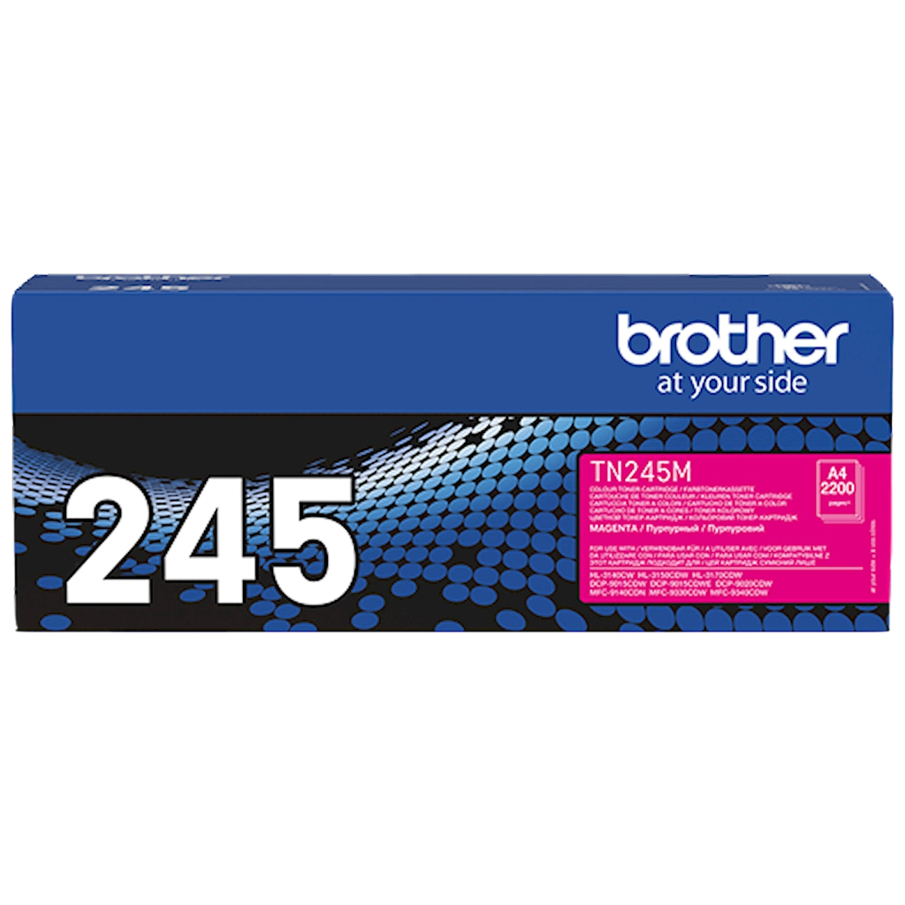 Toner Brother TN-245M   - Originale - Magenta da 2.000 pagine per HL-3140CW, HL-3150CDW, HL-3170CDW, MFC-9140CDN, MFC-9330CDW, MFC-9340CDW, DCP-9015CDW, DCP-9020CDW