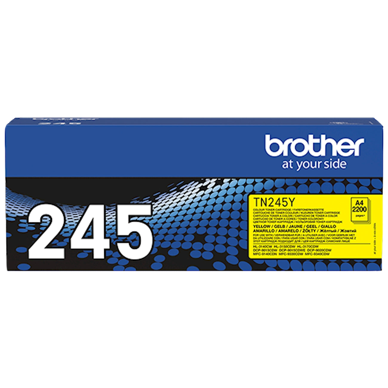 Toner Brother TN-245Y   - Originale - Giallo da 2.000 pagine per Brother DCP-L3510CDW, DCP-L3550CDW, HL-L3210CW, HL-L3230CDW, HL-L3270CDW, MFC-L3730CDN, MFC-L3750CDW