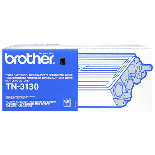 Toner Brother TN-3130   - Originale - Nero da 3.500 pagine per HL-3145, HL-5240, HL-5250DN, HL-5270DN, HL-5280DW, MFC-8460DN, MFC-8670DN, MFC-8860DN, MFC-8870DW, DCP-8060, DCP-8065DN