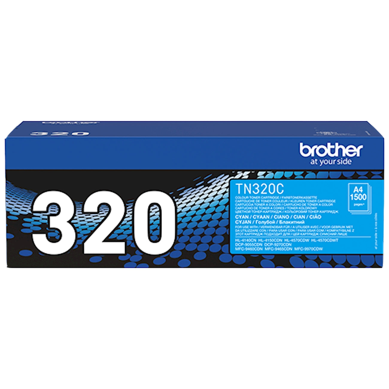Toner Brother TN-320C   - Originale - Ciano da 1.500 pagine per Brother HL-4140CN, HL-4150CDN, HL-4570CDW, HL-4570CDWT, DCP-9055CDN, DCP-9270CDN, MFC-9460CDN, MFC-9465CDN, MFC-9970CDW