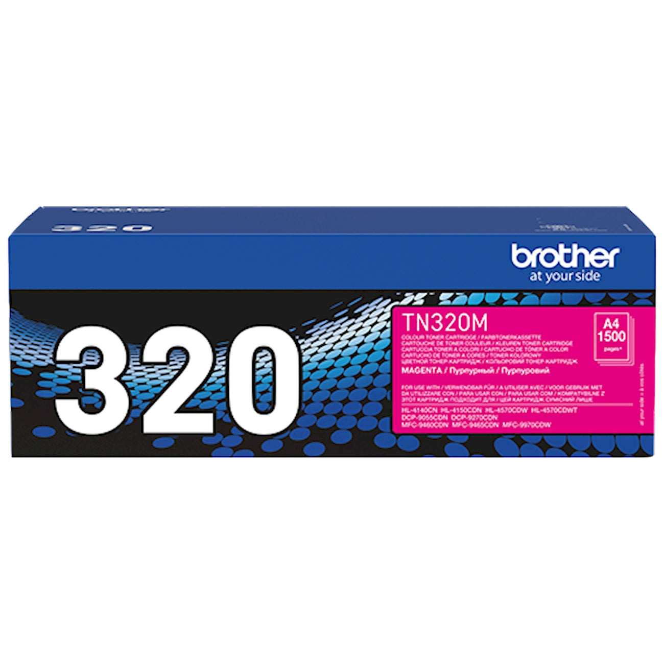 Toner Brother TN-320M   - Originale - Magenta da 1.500 pagine per HL-4140CN, HL-4150CDN, HL-4570CDW, MFC-9460CDN, MFC-9465CDN, MFC-9970CDW, DCP-9055CDN, DCP-9270CDN