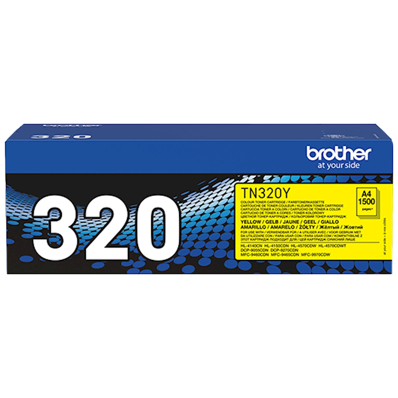Toner Brother TN-320Y   - Originale - Giallo da 1.500 pagine per Brother HL-4140CN, HL-4150CDN, HL-4570CDW, HL-4570CDWT, DCP-9055CDN, DCP-9270CDN, MFC-L9460CDN, MFC-L9465CDN, MFC-9970CDW