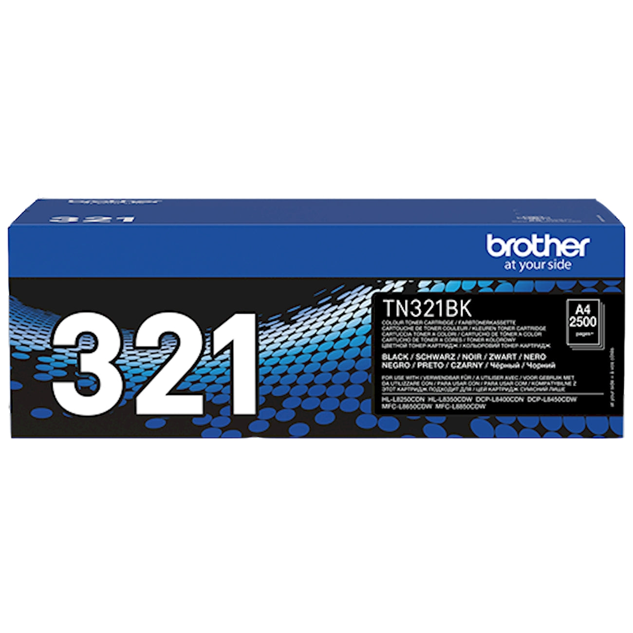 Toner Brother TN-321BK   - Originale - Nero da 2.500 pagine per HL-L8250CDN, HL-L8350CDW, MFC-L8650CDW, MFC-L8850CDW, DCP-L8400CDN, DCP-L8450CDW