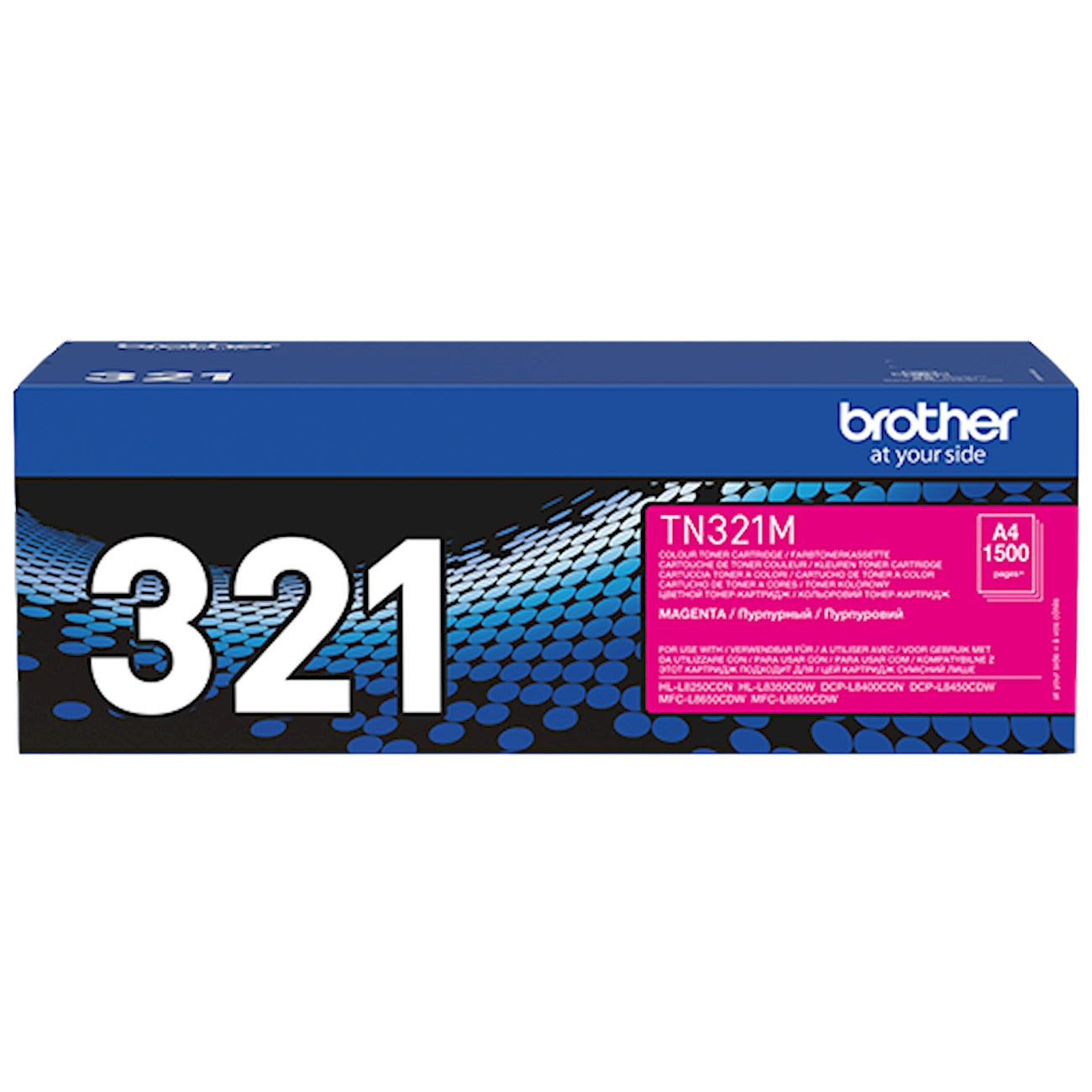 Toner Brother TN-321M   - Originale - Magenta da 1.500 pagine per HL-L8250CDN, HL-L8350CDW, MFC-L8650CDW, MFC-L8850CDW, DCP-L8400CDN, DCP-L8450CDW
