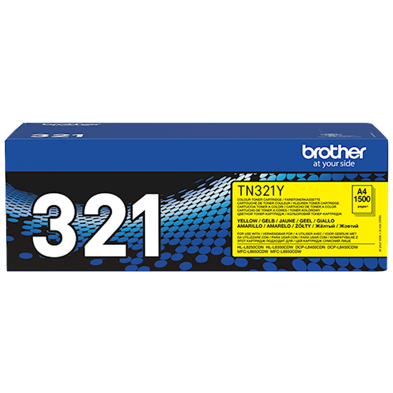 Toner Brother TN-321Y   - Originale - Giallo da 1.500 pagine per Brother DCP-L8400CDN, DCP-L8450CDW, HL-L8250CDN, HL-L8350CDW, MFC-L8650CDW, MFC-L8850CDW