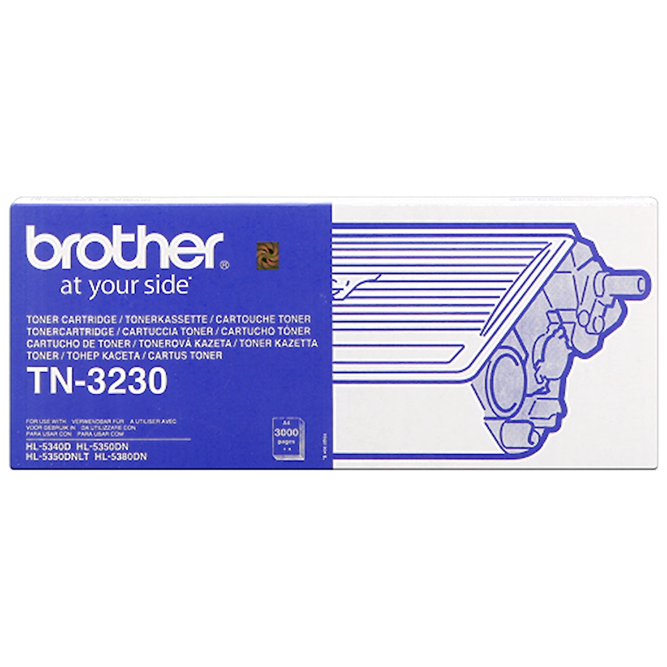 Toner Brother TN-3230   - Originale - Nero da 3.000 pagine per HL-5340D, HL-5350DN, HL-5370DW, HL-5380DN, MFC-8370DN, MFC-8380DN, MFC-8880DN, MFC-8890DW, DCP-8070D, DCP-8085DN