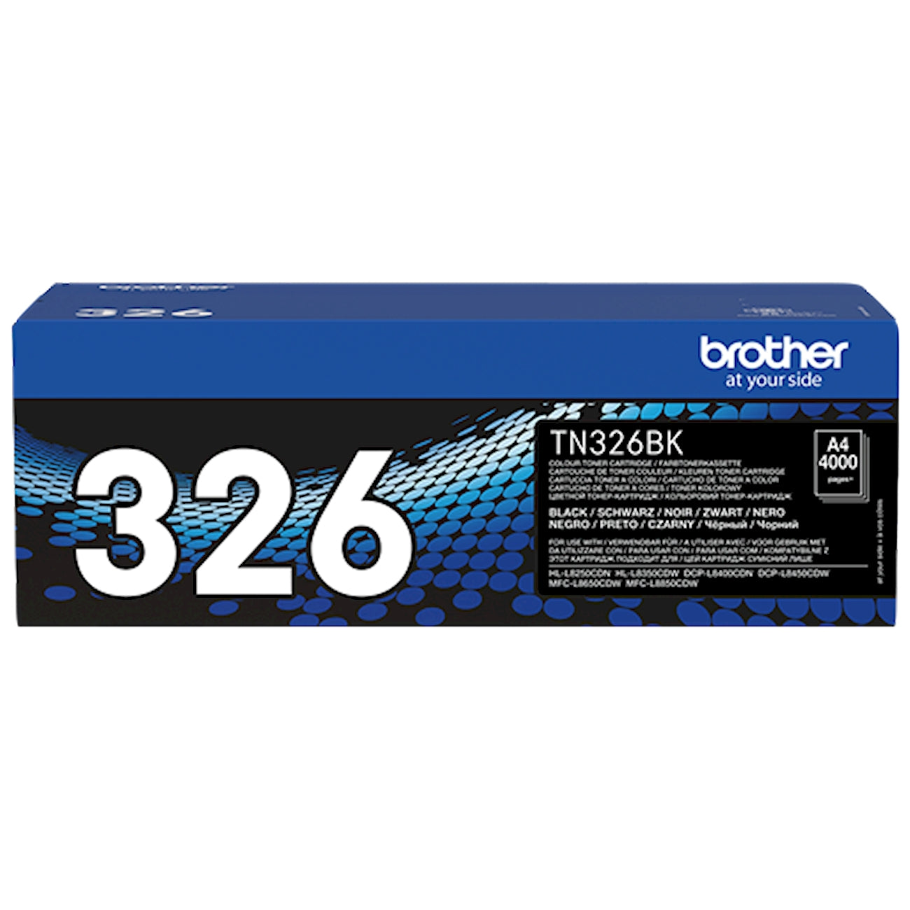 Toner Brother TN-326BK   - Originale - Nero da 4.000 pagine per HL-L8250CDN, HL-L8350CDW, MFC-L8650CDW, MFC-L8850CDW, DCP-L8400CDN, DCP-L8450CDW