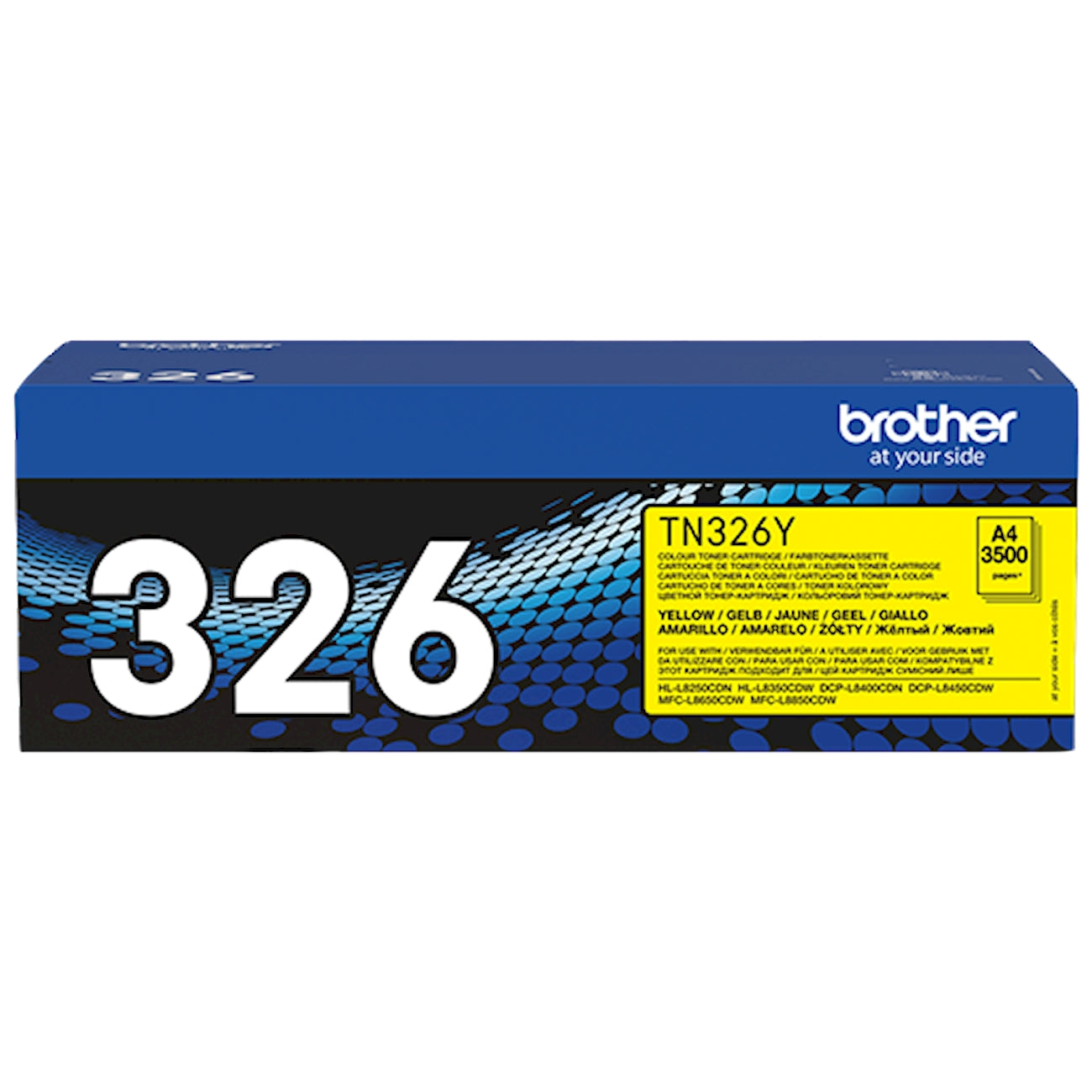 Toner Brother TN-326Y   - Originale - Giallo da 3.500 pagine per Brother DCP-L8400CDN, DCP-L8450CDW, HL-L8250CDN, HL-L8350CDW, MFC-L8650CDW, MFC-L8850CDW