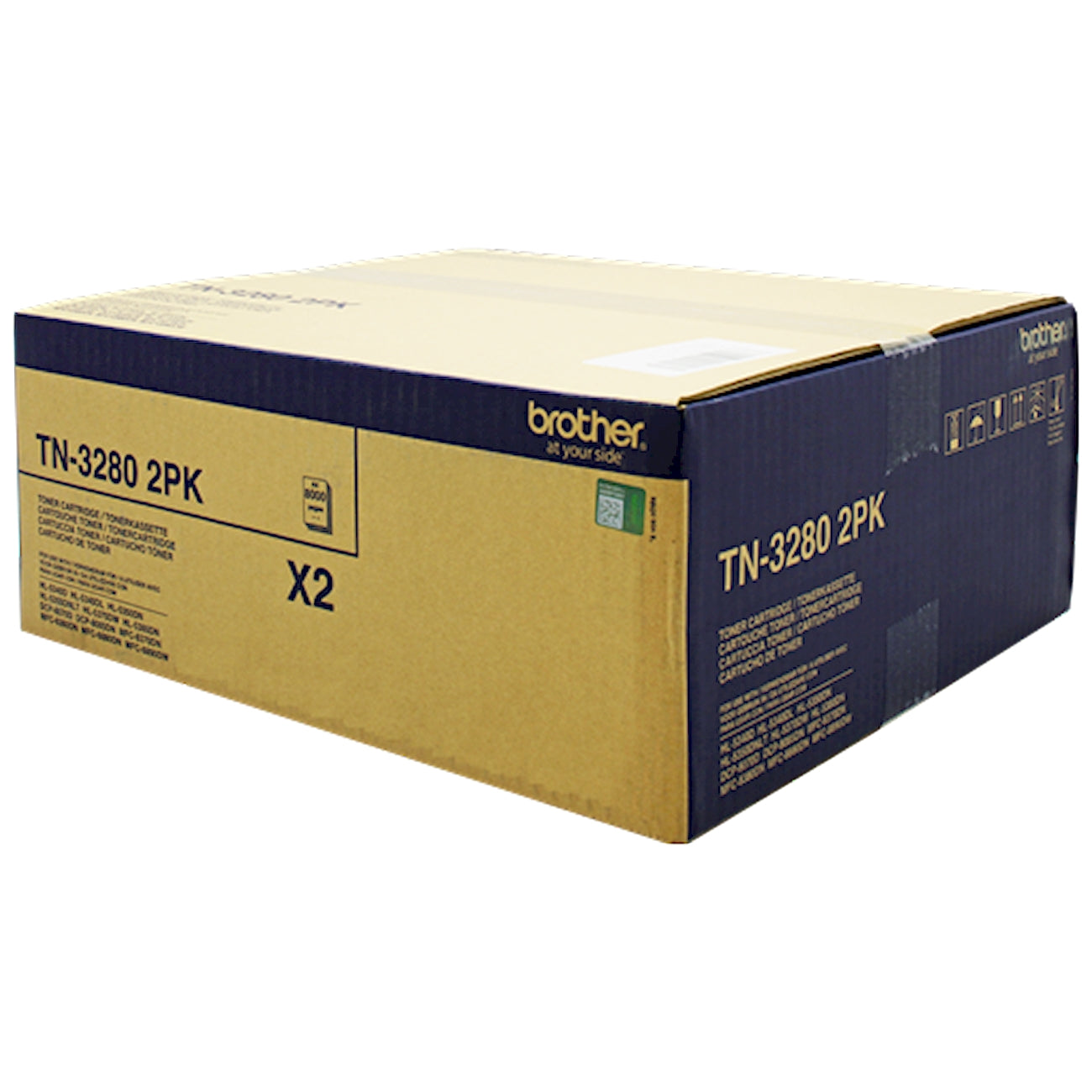 Toner Brother TN-3280TWIN   - Originale - Nero da 8.000 pagine per Brother DCP-8070D, DCP-8085DN, HL-5340D, HL-5350DN, HL-5370DW, MFC-8880DN, MFC-8890DW