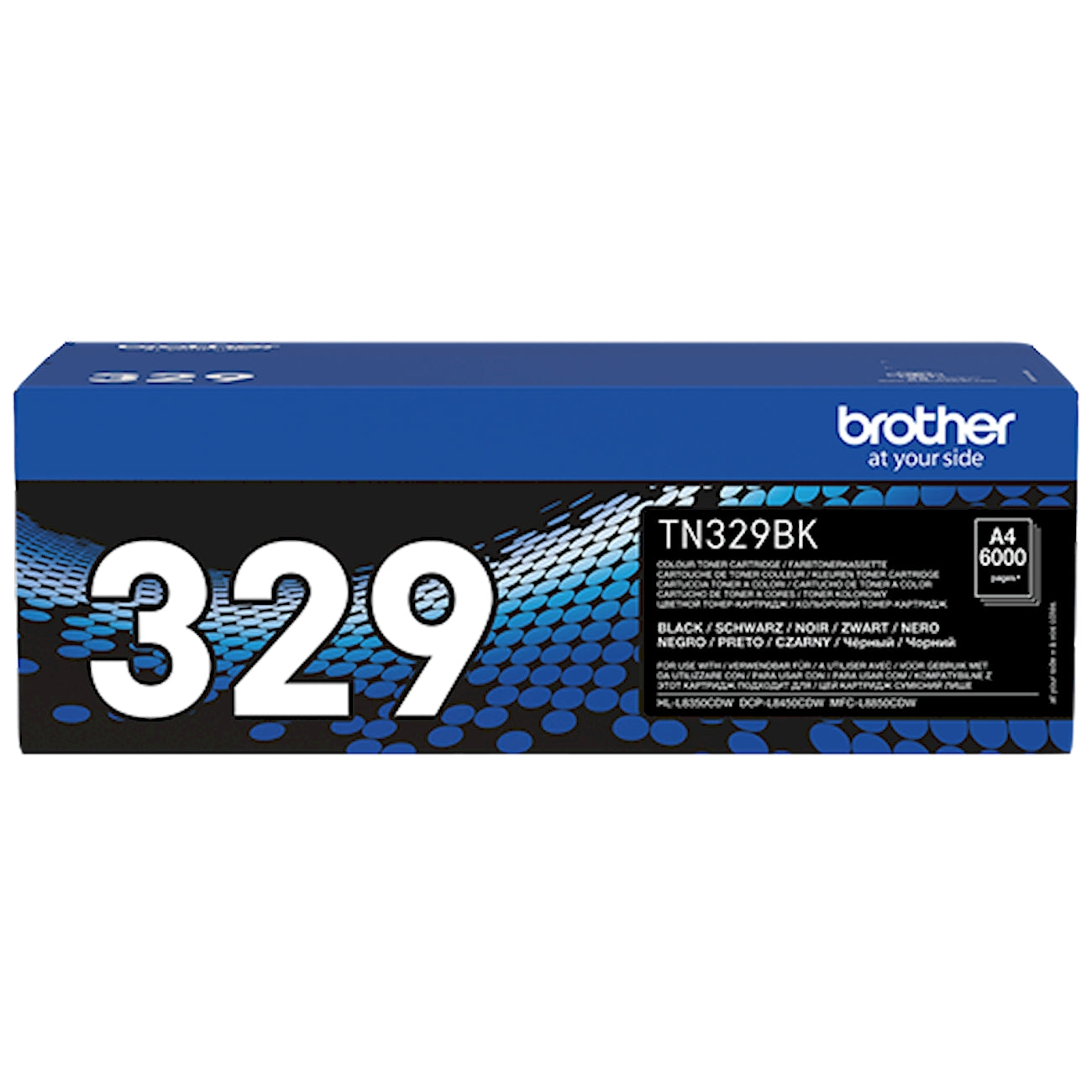 Toner Brother TN-329BK   - Originale - Nero da 6.000 pagine per HL-L8250CDN, HL-L8350CDW, MFC-L8650CDW, MFC-L8850CDW, DCP-L8400CDN, DCP-L8450CDW