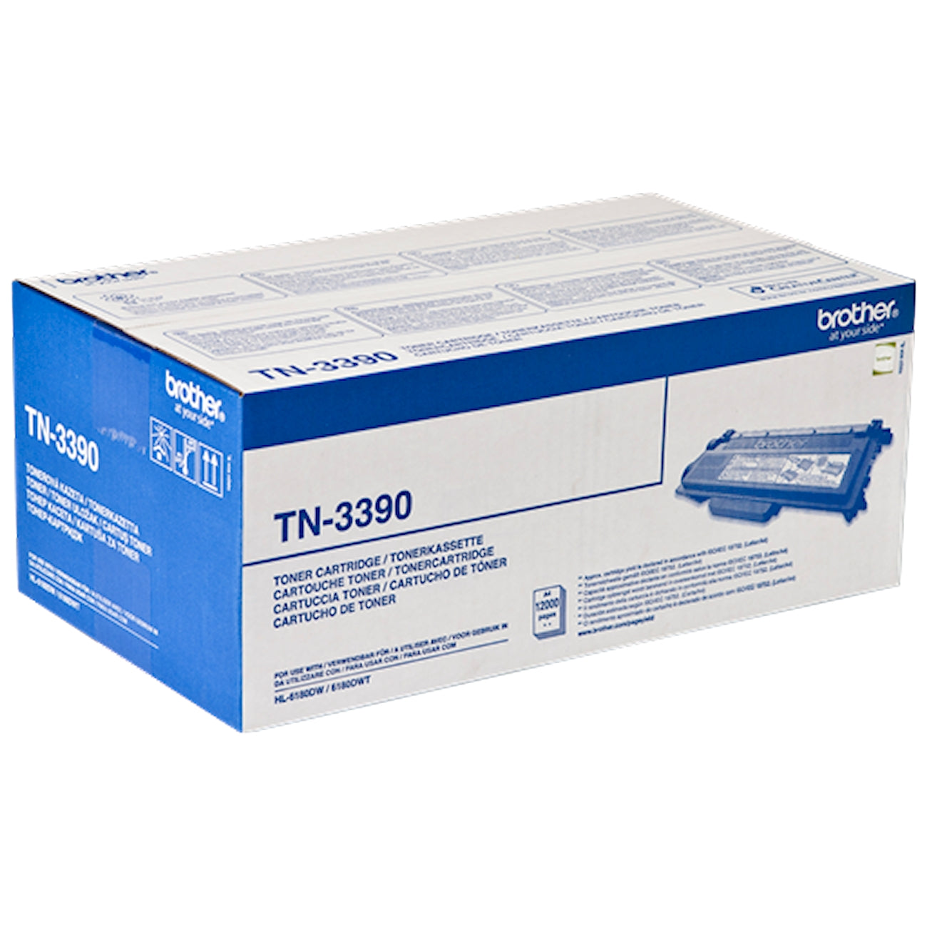 Toner Brother TN-3390   - Originale - Nero da 12.000 pagine per HL-6180DW, HL-6180DWT, MFC-8950DW, MFC-8950DWT, DCP-8250DN