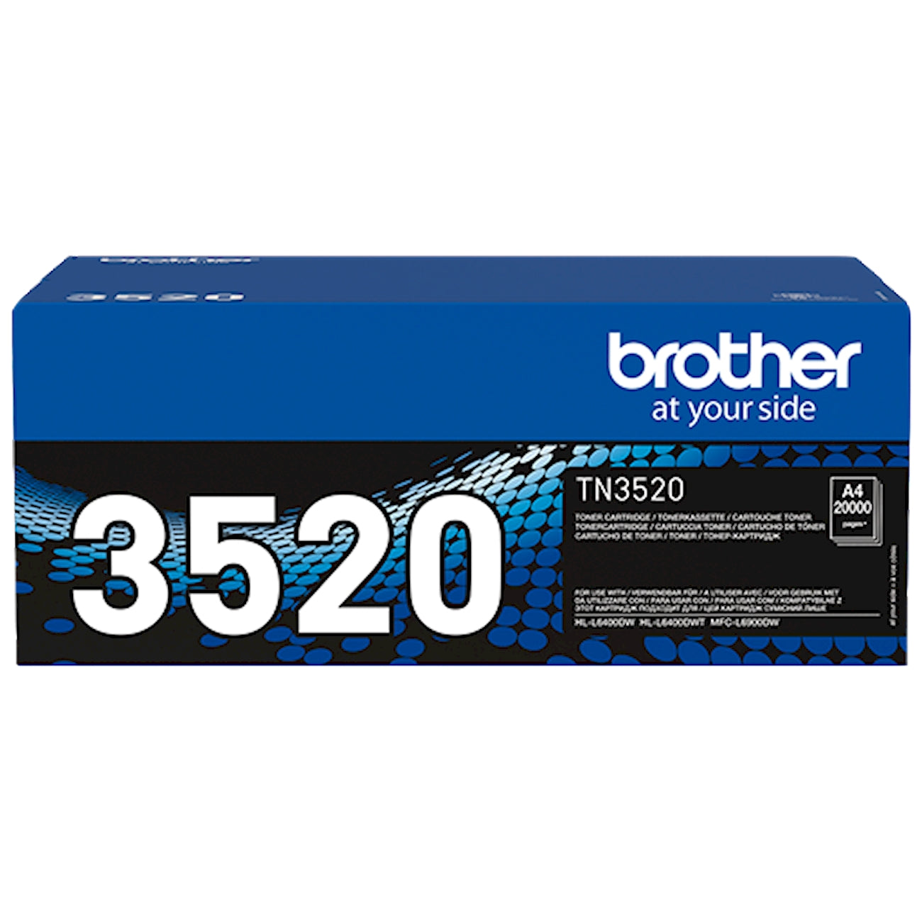 Toner Brother TN-3520   - Originale - Nero da 20.000 pagine per HL-L6400DW, HL-L6400DWT, HL-L6400DWTT, HL-L6450DW, MFC-L6900DW, MFC-L6900DWT, MFC-L6970DW, MFC-L6970DWT