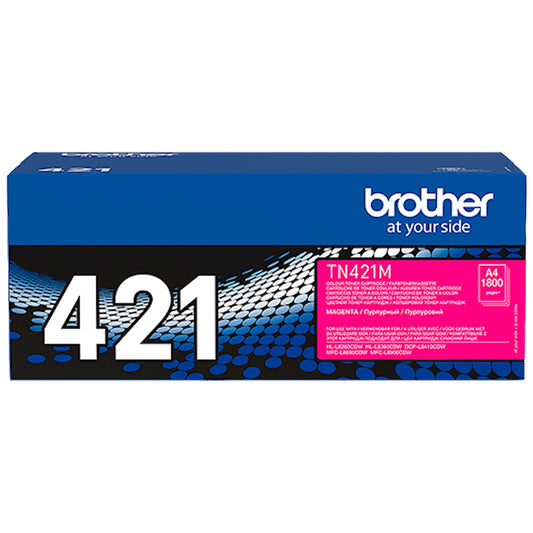 Toner Brother TN-421M   - Originale - Magenta da 1.800 pagine per HL-L8260CDW, HL-L8360CDW, HL-L9310CDW, MFC-L8690CDW, MFC-L8900CDW, DCP-L8410CDW