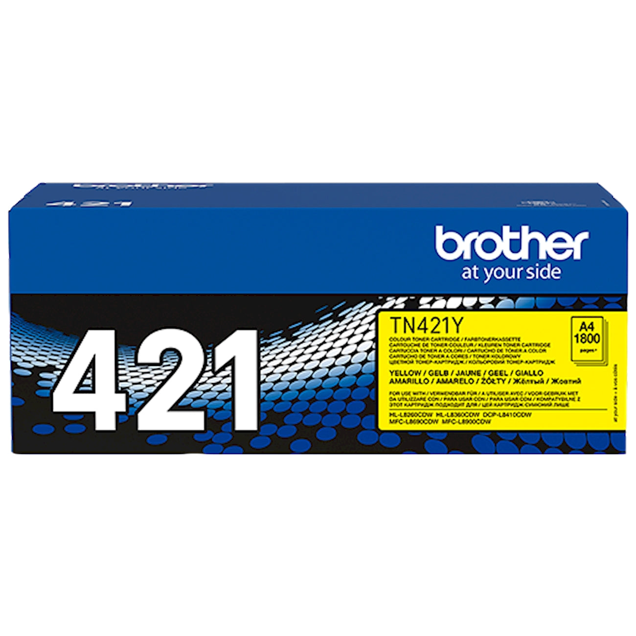 Toner Brother TN-421Y   - Originale - Giallo da 1.800 pagine per Brother HL-L8260CDW, HL-L8360CDW, HL-L9310CDW, DCP-L8410CDW, MFC-L8690CDW, MFC-L8900CDW