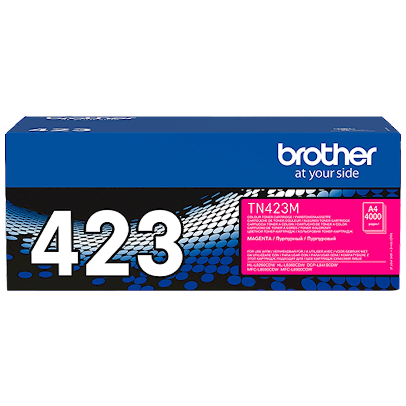 Toner Brother TN-423M   - Originale - Magenta da 4.000 pagine per HL-L8260CDW, HL-L8360CDW, HL-L9310CDW, MFC-L8690CDW, MFC-L8900CDW, DCP-L8410CDW