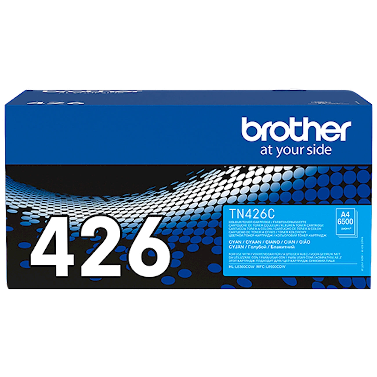 Toner Brother TN-426C   - Originale - Ciano da 6.500 pagine per Brother HL-L8260CDW, HL-L8360CDW, HL-L9310CDW, DCP-L8410CDW, MFC-L8690CDW, MFC-L8900CDW