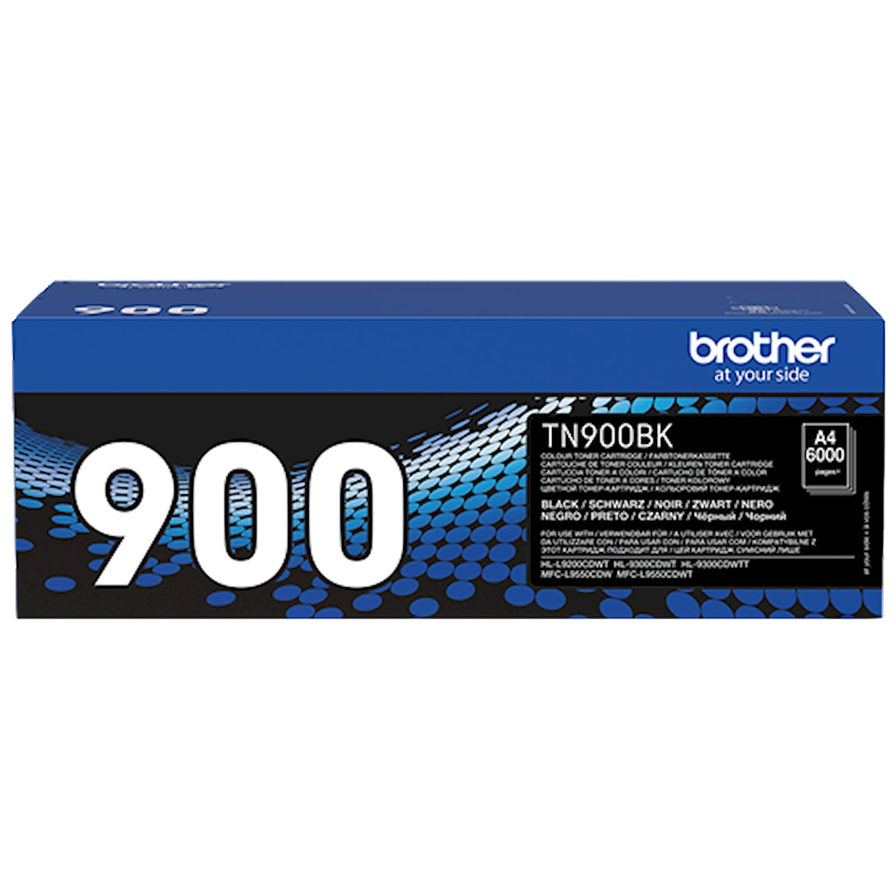 Toner Brother TN-900BK   - Originale - Nero da 6.000 pagine per HL-L9310CDW, HL-L9310CDWT, HL-L9310CDWTT, MFC-L9570CDW, MFC-L9570CDWT