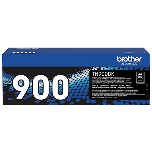Toner Brother TN-900BK   - Originale - Nero da 6.000 pagine per HL-L9310CDW, HL-L9310CDWT, HL-L9310CDWTT, MFC-L9570CDW, MFC-L9570CDWT