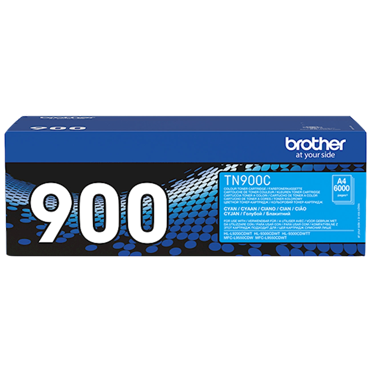 Toner Brother TN-900C   - Originale - Ciano da 6.000 pagine per Brother HL-L9310CDW, HL-L9310CDWT, HL-L9310CDWTT, MFC-L9570CDW, MFC-L9570CDWT