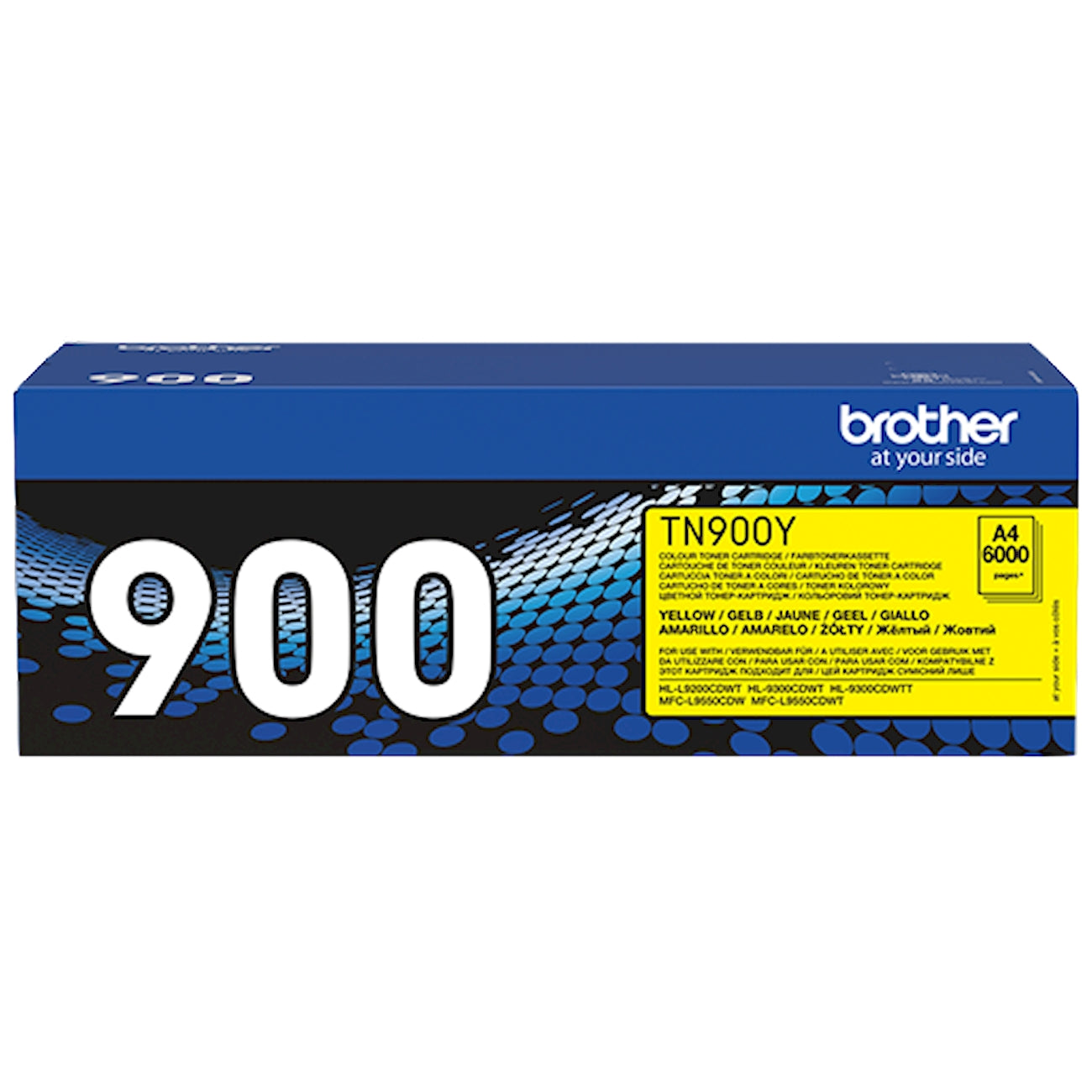 Toner Brother TN-900Y   - Originale - Giallo da 6.000 pagine per HL-L9310CDW, HL-L9310CDWT, HL-L9310CDWTT, MFC-L9570CDW, MFC-L9570CDWT