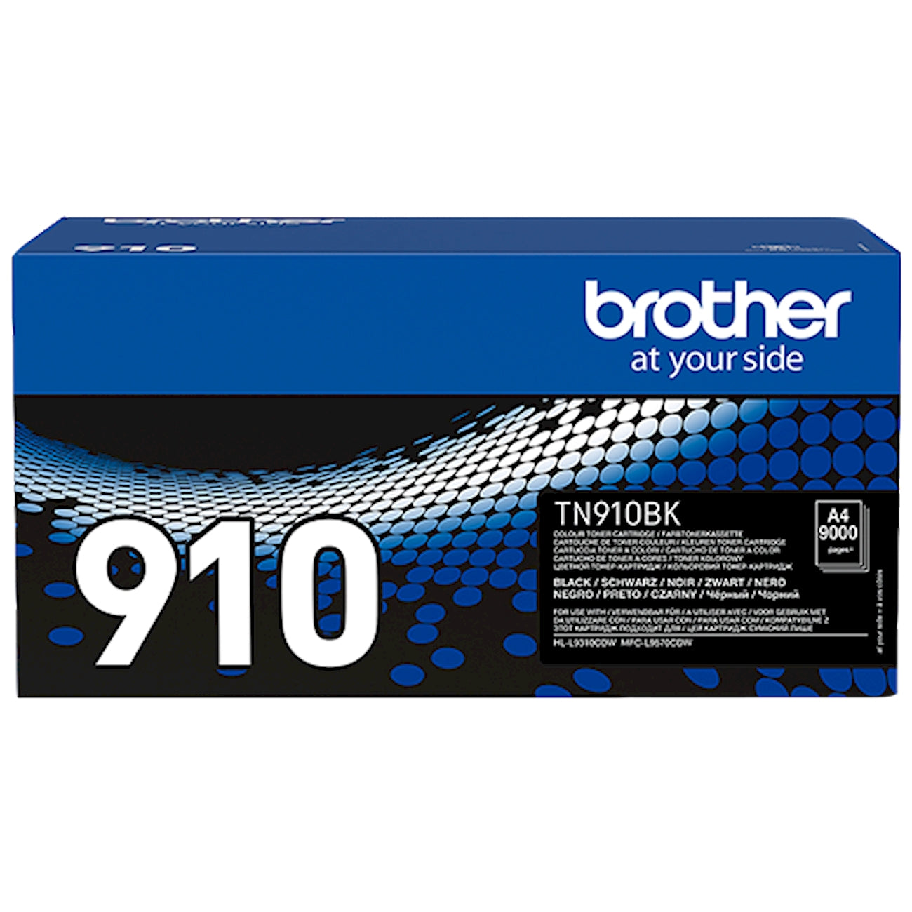 Toner Brother TN-910BK   - Originale - Nero da 9.000 pagine per HL-L9310CDW, HL-L9310CDWT, HL-L9310CDWTT, MFC-L9570CDW, MFC-L9570CDWT