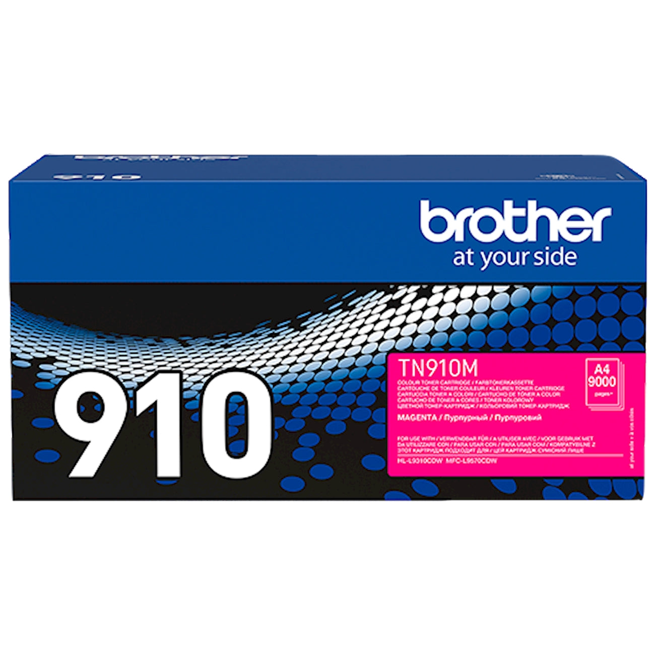Toner Brother TN-910M   - Originale - Magenta da 9.000 pagine per HL-L9310CDW, HL-L9310CDWT, HL-L9310CDWTT, MFC-L9570CDW, MFC-L9570CDWT