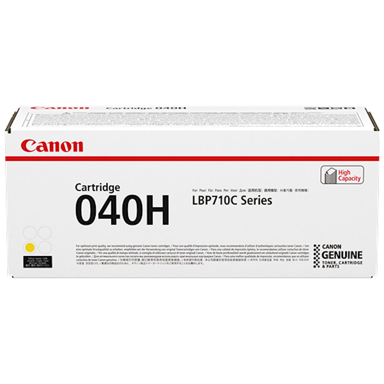 Toner Canon 040hy 0455C001  - Originale - Giallo da 10.000 pagine per Canon LBP-712CX, LBP-710CX, i-SENSYS LBP710CX, i-SENSYS LBP712CX