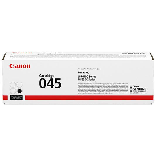 Toner Canon 045bk 1242C002  - Originale - Nero da 1.400 pagine per i-SENSYS LBP611, LBP612, LBP613, MF631, MF632, MF633, MF634, MF635, imageCLASS MF632