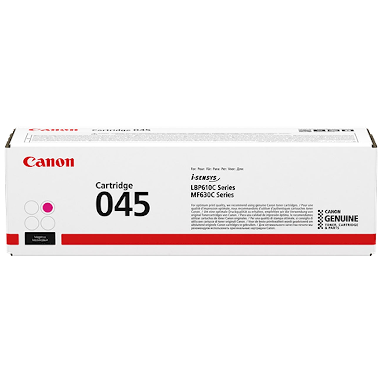 Toner Canon 045m 1240C002  - Originale - Magenta da 2.000 pagine per i-SENSYS LBP611, LBP612, LBP613, MF631, MF632, MF633, MF634, MF635, imageCLASS MF632