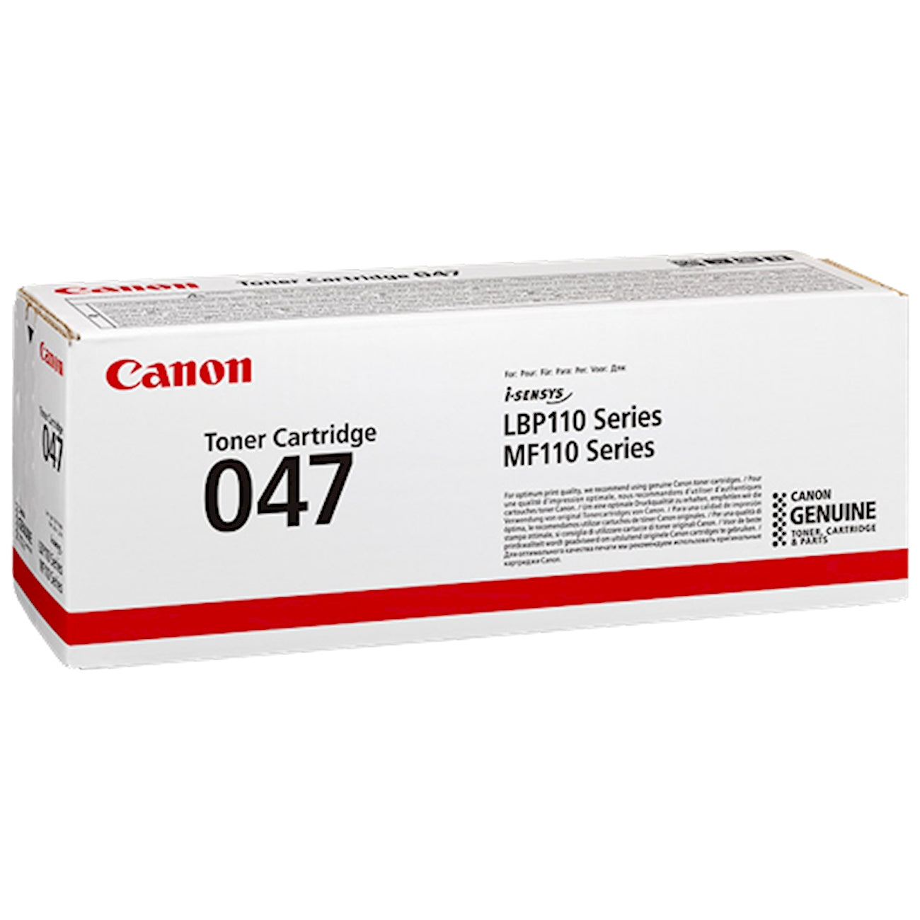 Toner Canon 047 bk 2164C002  - Originale - Nero da 1.600 pagine per i-SENSYS LBP110, LBP112, LBP113, MF110, MF112, MF113, imageCLASS LBP113