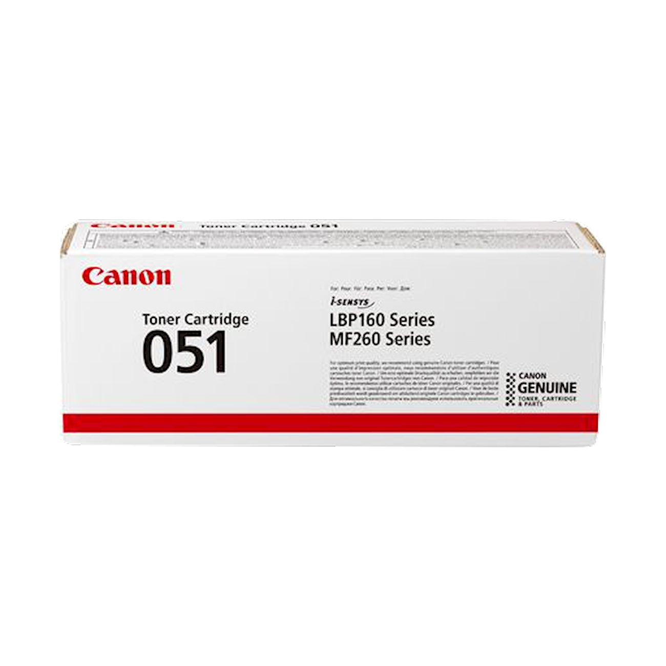 Toner Canon 051 2168C002  - Originale - Nero da 1.700 pagine per i-SENSYS LBP162, LBP162, MF262, MF264, MF267, MF269dw (incl. versioni II)