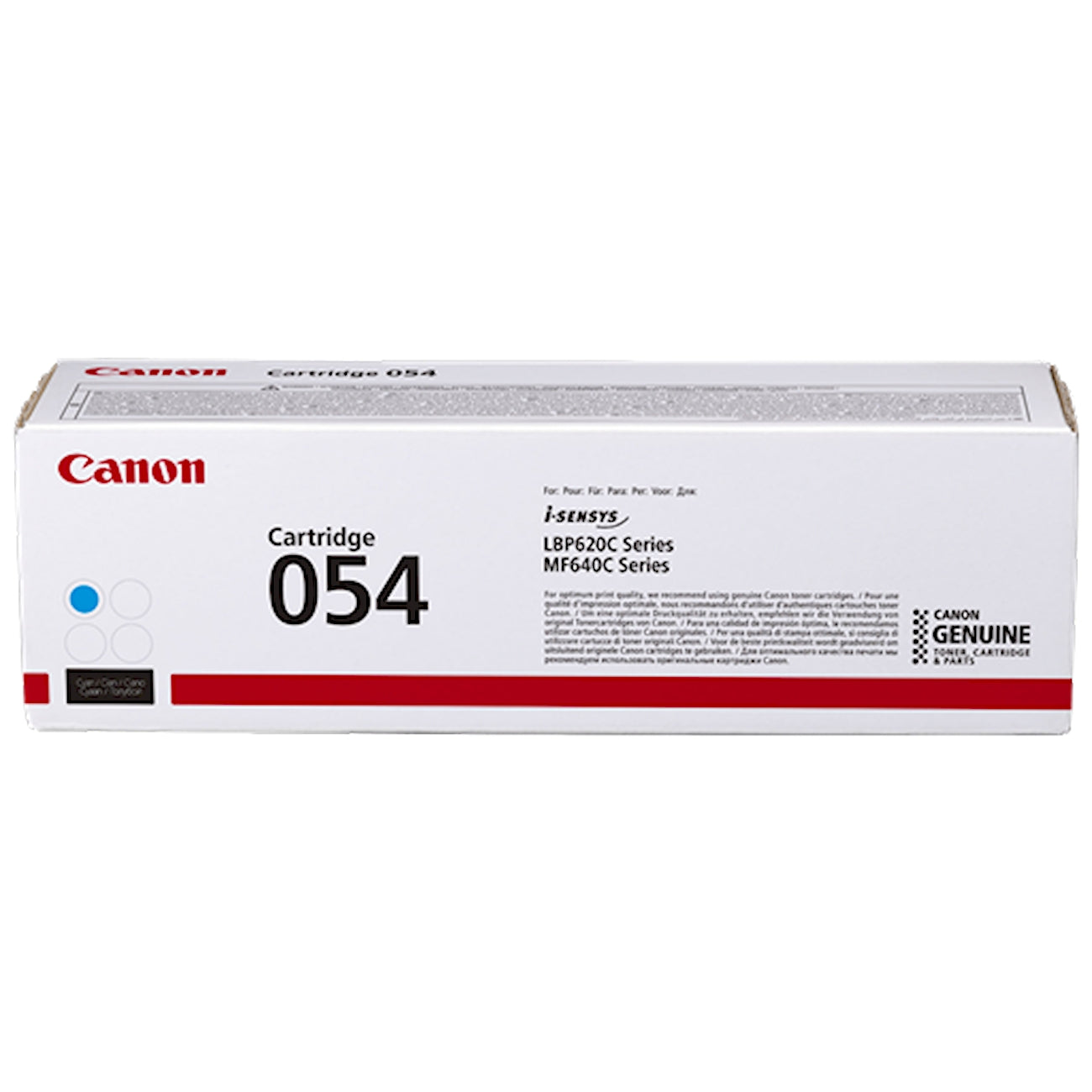 Toner Canon 054 c 3023C002  - Originale - Ciano da 1.200 pagine per i-SENSYS LBP621, LBP623, MF641, MF643, MF645, imageCLASS LBP622, MF642, MF644