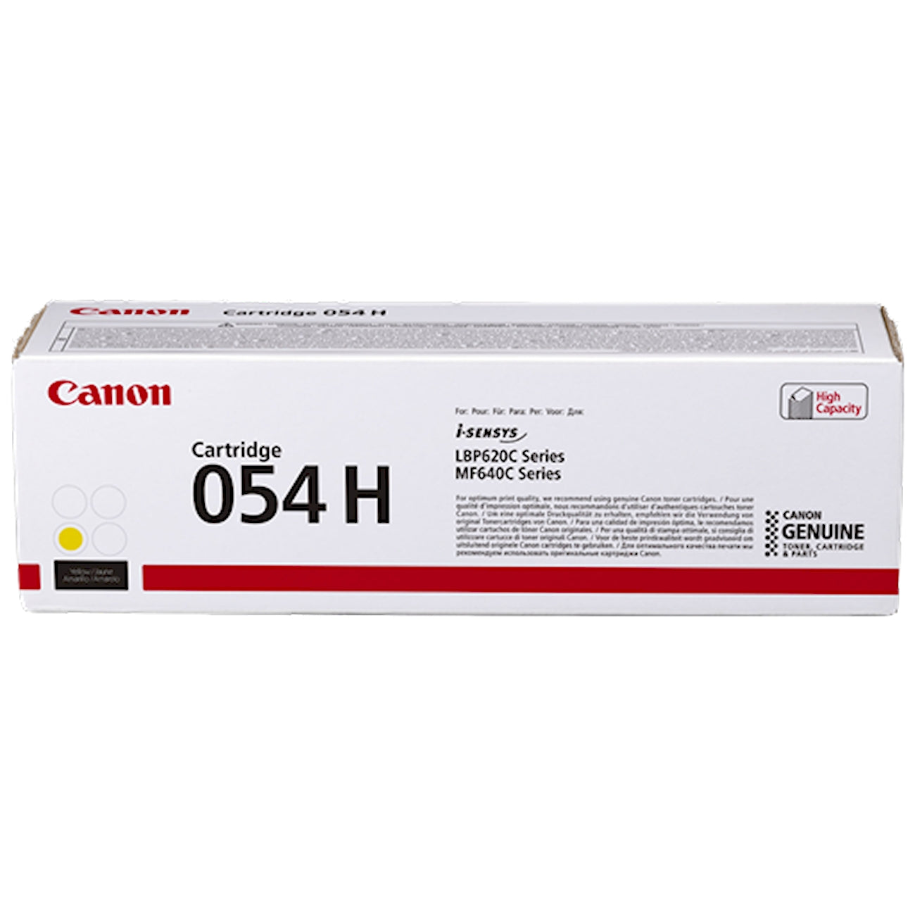 Toner Canon 054 hy 3025C002  - Originale - Giallo da 2.300 pagine per i-SENSYS LBP621, LBP623, MF641, MF642, MF643, MF644, MF645
