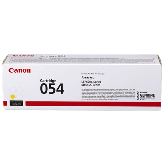 Toner Canon 054 y 3021C002  - Originale - Giallo da 1.200 pagine per i-SENSYS LBP621, LBP623, MF641, MF643, MF645, imageCLASS LBP622, MF642, MF644