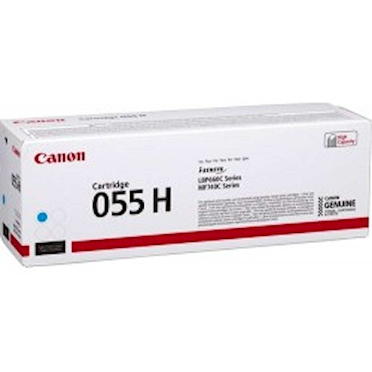 Toner Canon 055 H 3019C002  - Originale - Ciano da 5.900 pagine per imageCLASS LBP660C, LBP664Cdw, MF740C, MF741Cdw, MF743Cdw, MF745Cdw, MF746Cdw