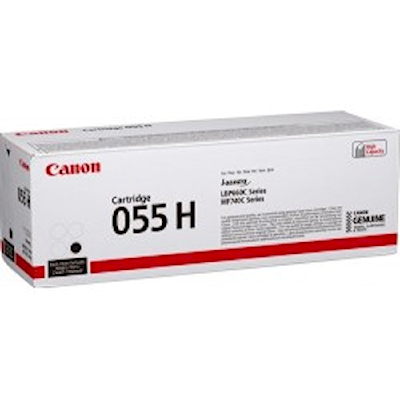Toner Canon 055 H 3020C002  - Originale - Nero da 7.600 pagine per Canon imageCLASS LBP660C, LBP664Cdw, MF740C, MF741Cdw, MF743Cdw, MF745Cdw, MF746Cdw