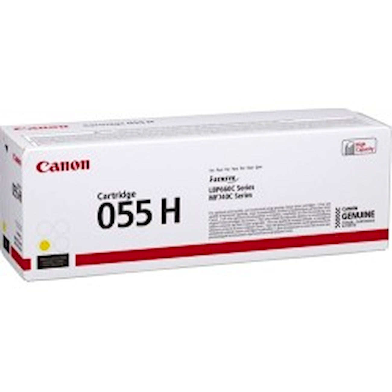 Toner Canon 055 HY 3017C002  - Originale - Giallo da 5.900 pagine per i-SENSYS LBP663, LBP664, MF742, MF744, MF746, imageCLASS LBP664, MF741, MF743, MF745