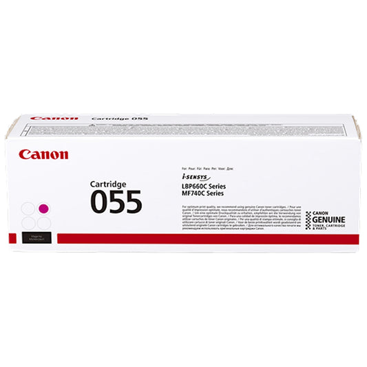 Toner Canon 055 m 3014C002  - Originale - Magenta da 2.100 pagine per imageCLASS LBP660C, LBP664Cdw, MF740C, MF741Cdw, MF743Cdw, MF745Cdw, MF746Cdw