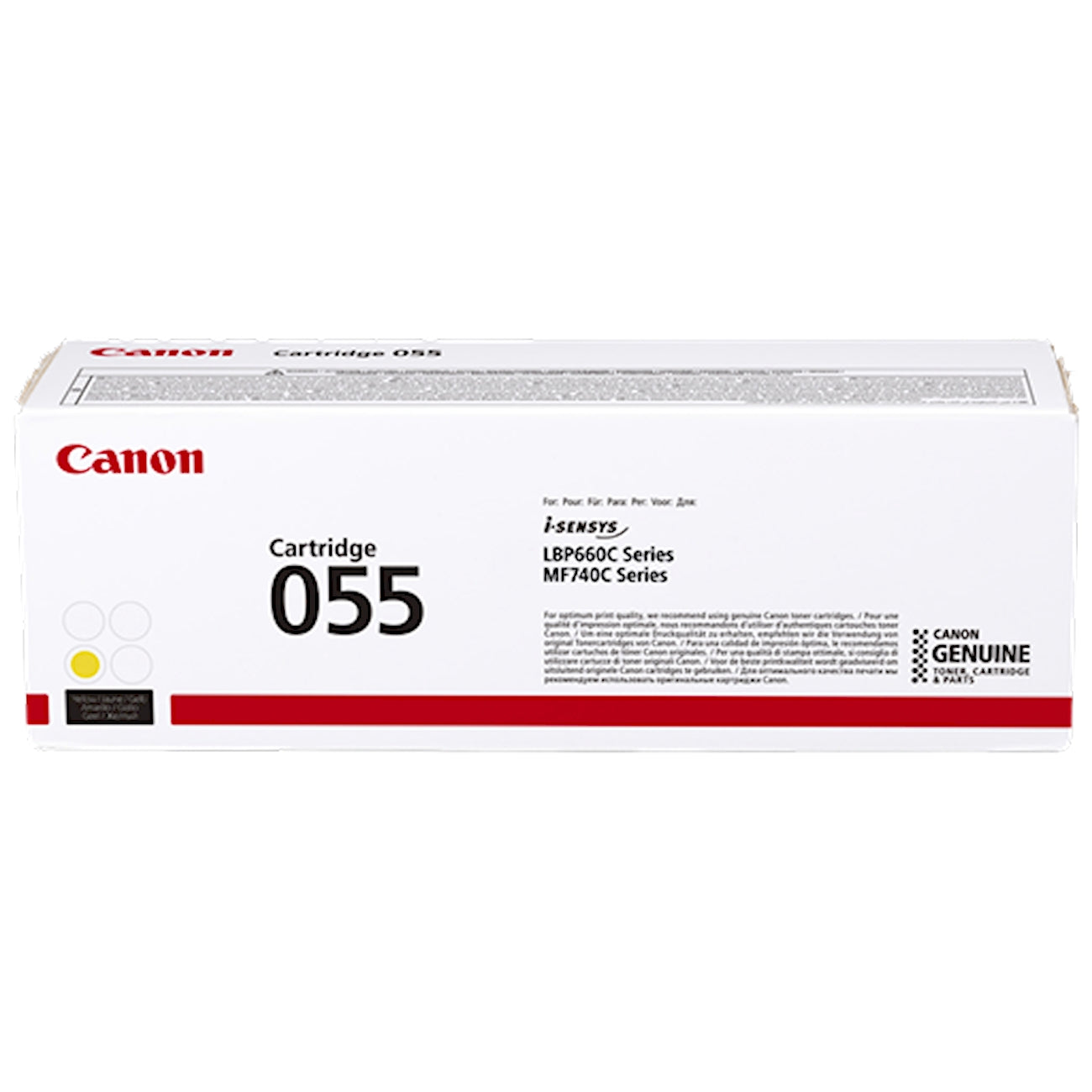 Toner Canon 055 y 3013C002  - Originale - Giallo da 2.100 pagine per imageCLASS LBP660C, LBP664Cdw, MF740C, MF741Cdw, MF743Cdw, MF745Cdw, MF746Cdw