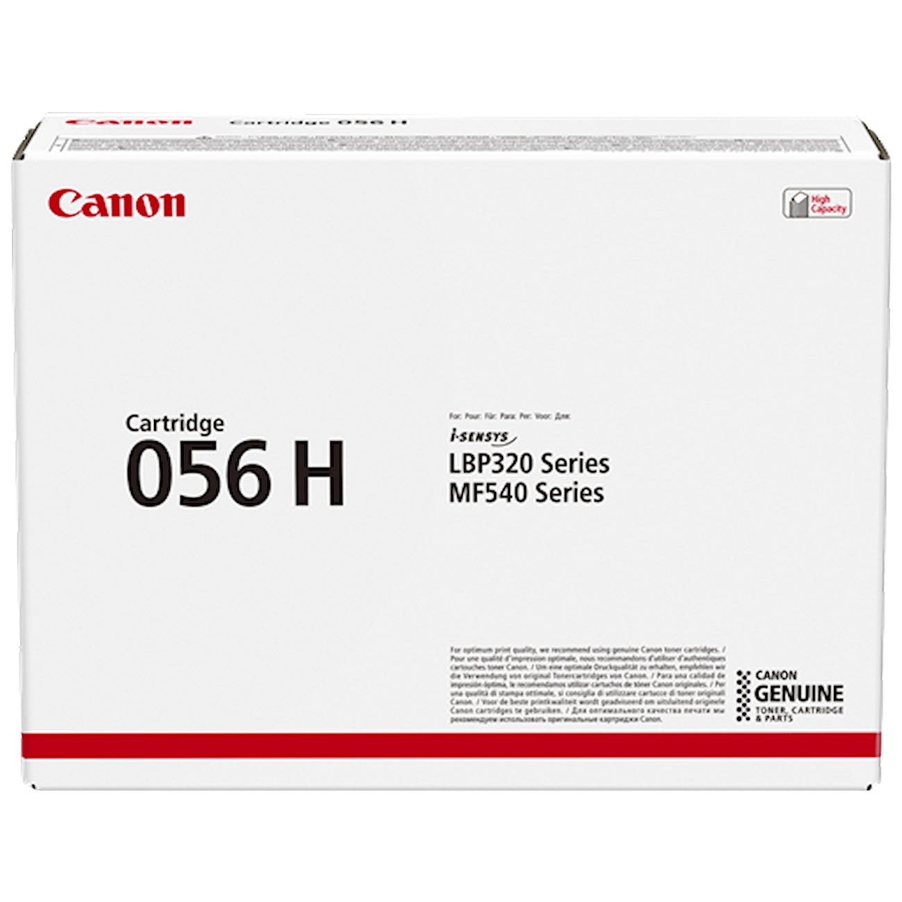 Toner Canon 056h 3008C002  - Originale - Nero da 21.000 pagine per Canon i-SENSYS LBP325x, MF542x, MF543x